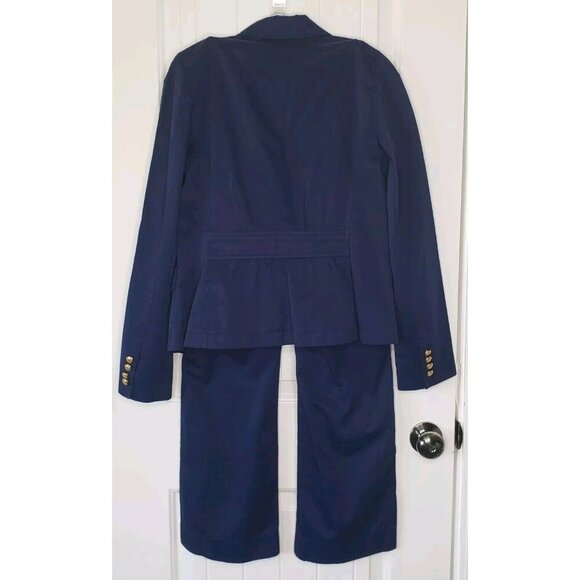 Lauren Ralph Lauren Nautical Jacket & Sailor Pant Suit Womens Small 6P 2 Pc Set - Picture 2 of 16
